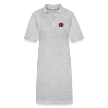 Pêche en Norvège - Robe polo bio PAIGER Stanley/Stella Femme - gris chiné - Devant
