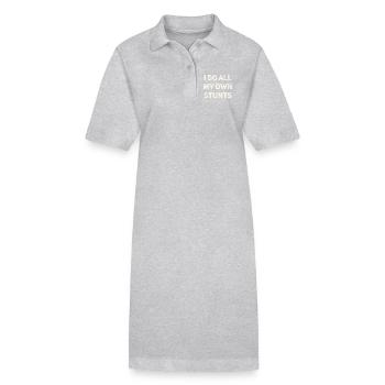 Récupération des blessures par les cascades - Robe polo bio PAIGER Stanley/Stella Femme - gris chiné - Devant