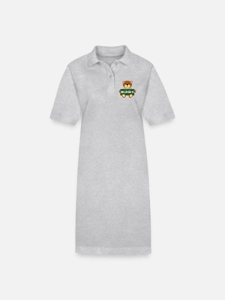 Erklärbär Erklärbär:in - Stanley/Stella Frauen Bio-Polokleid PAIGER - Grau meliert