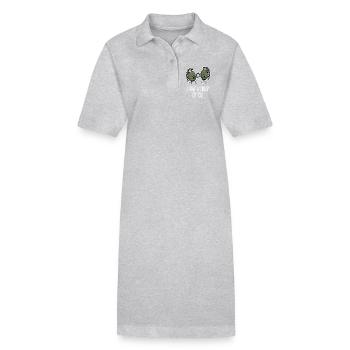 Demande en mariage d’un soldat de l’armée Engagement avec grenade à main - Robe polo bio PAIGER Stanley/Stella Femme - gris chiné - Devant