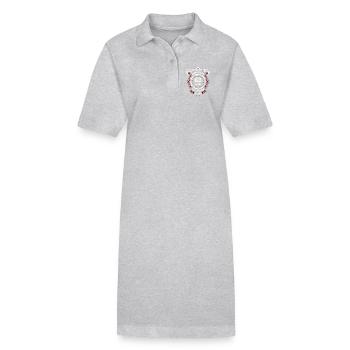 63. Geburtstag Whiskey Whisky - Stanley/Stella Frauen Bio-Polokleid PAIGER - Grau meliert - Vorne