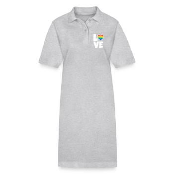Valentinstag, Valentinstag, Valentinstag - Stanley/Stella Frauen Bio-Polokleid PAIGER - Grau meliert - Vorne