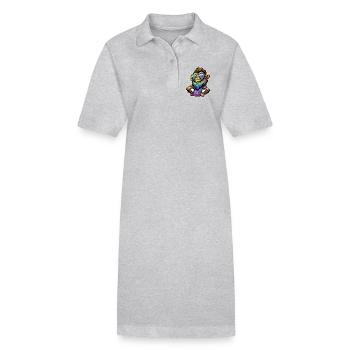 Funky Affe - Stanley/Stella Frauen Bio-Polokleid PAIGER - Grau meliert - Vorne