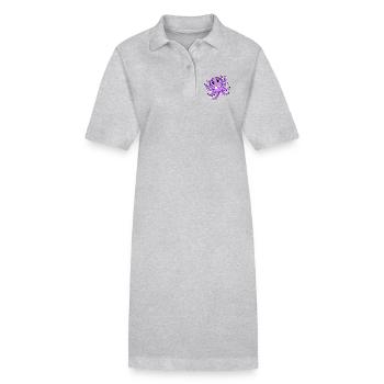 Octopus Squid - Stanley/Stella PAIGER Organic Women’s Polo Dress - heather grey - Front