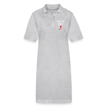 Christmas funny Christmas costume - Stanley/Stella PAIGER Organic Women’s Polo Dress - heather grey - Front