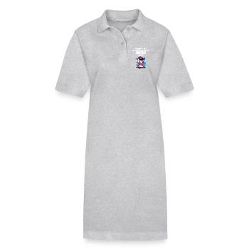 Nordsee Spruch - Stanley/Stella Frauen Bio-Polokleid PAIGER - Grau meliert - Vorne
