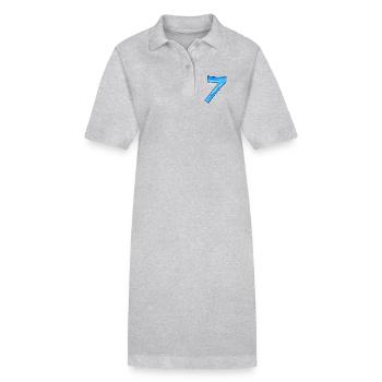 7 Zahl - Stanley/Stella Frauen Bio-Polokleid PAIGER - Grau meliert - Vorne