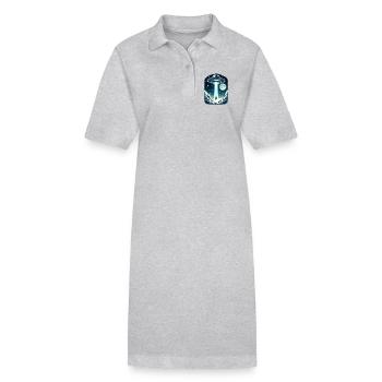 Enlèvement d’OVNI - Robe polo bio PAIGER Stanley/Stella Femme - gris chiné - Devant