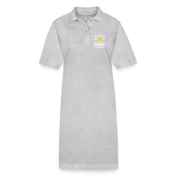 Softball Enkelin Softball-Spieler - Stanley/Stella Frauen Bio-Polokleid PAIGER - Grau meliert - Vorne
