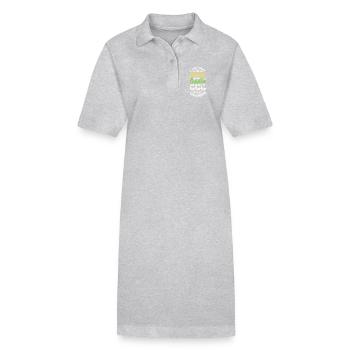 Garten Gartenarbeit - Stanley/Stella Frauen Bio-Polokleid PAIGER - Grau meliert - Vorne