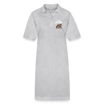 Passionné de la guerre civile Guerre civile américaine - Robe polo bio PAIGER Stanley/Stella Femme - gris chiné - Devant