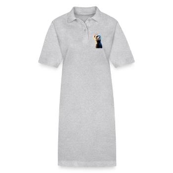 Furet Furet Putois Martre Belette Mignon Furet - Robe polo bio PAIGER Stanley/Stella Femme - gris chiné - Devant