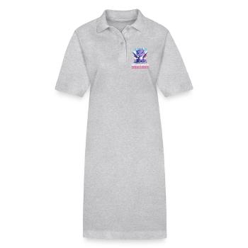Dragon Dragon - Robe polo bio PAIGER Stanley/Stella Femme - gris chiné - Devant