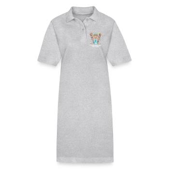 Classe Pharaon débloquée | Égypte, JdR - Robe polo bio PAIGER Stanley/Stella Femme - gris chiné - Devant