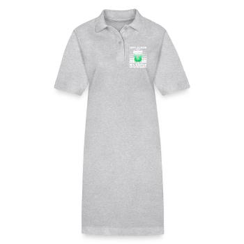 Futur père ALPAKAPAPA Rétro Drôle - Robe polo bio PAIGER Stanley/Stella Femme - gris chiné - Devant