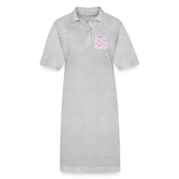 Bonus Mama Mutter Stiefmutter Muttertag Geschenk - Stanley/Stella Frauen Bio-Polokleid PAIGER - Grau meliert - Vorne