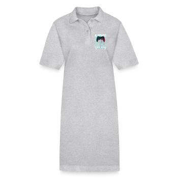 Manette Gaming Expert - Robe polo bio PAIGER Stanley/Stella Femme - gris chiné - Devant