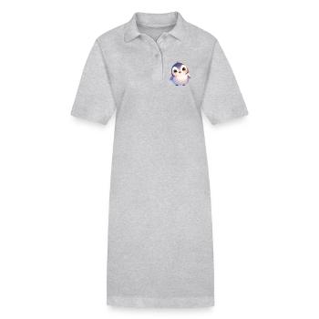 Pinguine Pinguin - Stanley/Stella Frauen Bio-Polokleid PAIGER - Grau meliert - Vorne