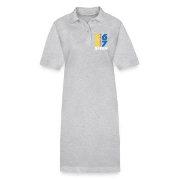 Sechs Sieben, 67 - Stanley/Stella Frauen Bio-Polokleid PAIGER - Grau meliert - Vorne