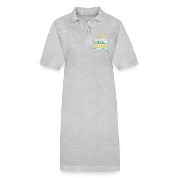 Jardinier Jardinage Jardinage Jardinage Jardinage - Robe polo bio PAIGER Stanley/Stella Femme - gris chiné - Devant