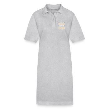 L’édition limitée The Only Butcher - Robe polo bio PAIGER Stanley/Stella Femme - gris chiné - Devant