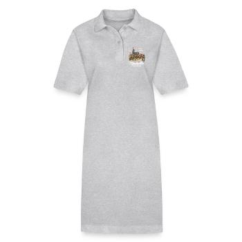 Nashville, Tennessee - Robe polo bio PAIGER Stanley/Stella Femme - gris chiné - Devant