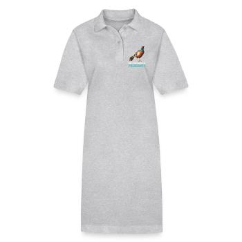 Faisans Faisan - Robe polo bio PAIGER Stanley/Stella Femme - gris chiné - Devant