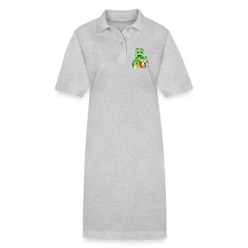 Schildkröte Billiard Queue Sport - Stanley/Stella Frauen Bio-Polokleid PAIGER - Grau meliert - Vorne