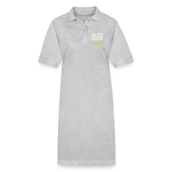 Rampe de nuit du personnel au sol au - Robe polo bio PAIGER Stanley/Stella Femme - gris chiné - Devant