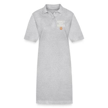 Sympathie anti-harcèlement, Lève-toi - Robe polo bio PAIGER Stanley/Stella Femme - gris chiné - Devant