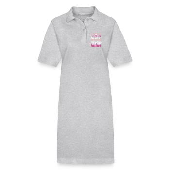 Technicien en extensions de cils pour cils - Robe polo bio PAIGER Stanley/Stella Femme - gris chiné - Devant