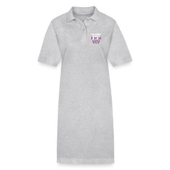 Révélation du sexe 4 juillet - Robe polo bio PAIGER Stanley/Stella Femme - gris chiné - Devant