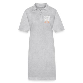 Batteur drôle, je sais comment utiliser mes baguettes artistiques - Robe polo bio PAIGER Stanley/Stella Femme - gris chiné - Devant