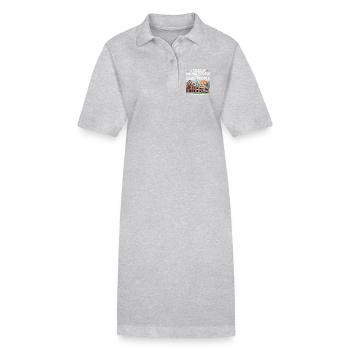 histoire - Robe polo bio PAIGER Stanley/Stella Femme - gris chiné - Devant