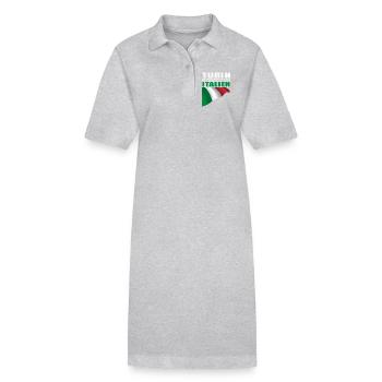 Turin - Stanley/Stella Frauen Bio-Polokleid PAIGER - Grau meliert - Vorne