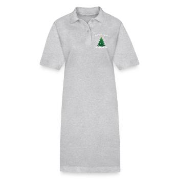 Pose tes couilles sur moi – W inapproprié - Robe polo bio PAIGER Stanley/Stella Femme - gris chiné - Devant