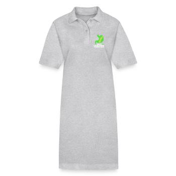 Cœliaque sans gluten - Robe polo bio PAIGER Stanley/Stella Femme - gris chiné - Devant