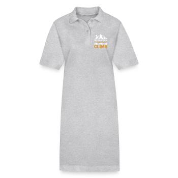 Bergsteigen - Stanley/Stella Frauen Bio-Polokleid PAIGER - Grau meliert - Vorne