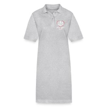 Vétérinaire Vétérinaire - Robe polo bio PAIGER Stanley/Stella Femme - gris chiné - Devant