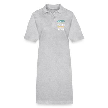 Ehefrau Sprüche Ehefrauen Lustige Ehefrau Geschenk - Stanley/Stella Frauen Bio-Polokleid PAIGER - Grau meliert - Vorne