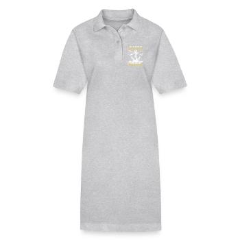 Opa ALTERSHEIM KANN WARTEN MUSS NACH NORDDEICH - Stanley/Stella Frauen Bio-Polokleid PAIGER - Grau meliert - Vorne