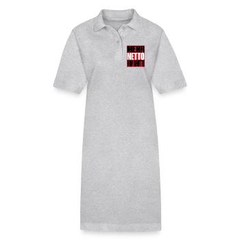 Plus de revenus nets à partir des chiffres bruts - Robe polo bio PAIGER Stanley/Stella Femme - gris chiné - Devant