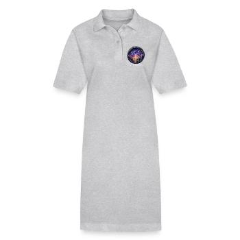 Terre Creuse Extraterrestre - Robe polo bio PAIGER Stanley/Stella Femme - gris chiné - Devant