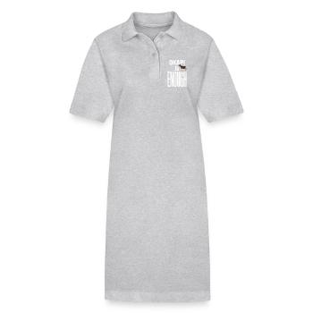 Amoureux d’Okapi Animaux Animaux rares Amour de la faune - Robe polo bio PAIGER Stanley/Stella Femme - gris chiné - Devant