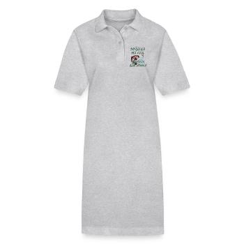 Angeln mit Pose bin doch kein Spinner - Stanley/Stella Frauen Bio-Polokleid PAIGER - Grau meliert - Vorne