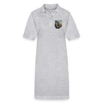 Raum in Woods Dome - Stanley/Stella Frauen Bio-Polokleid PAIGER - Grau meliert - Vorne