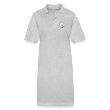 Belem in Para Brasilien mit Retro Tukan Souvenir - Stanley/Stella Frauen Bio-Polokleid PAIGER - Grau meliert - Vorne