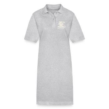 Pas de rythme, pas de pression - Robe polo bio PAIGER Stanley/Stella Femme - gris chiné - Devant