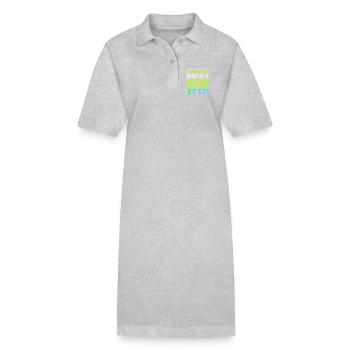 Cartographe SIG Géographie Cartographie - Robe polo bio PAIGER Stanley/Stella Femme - gris chiné - Devant
