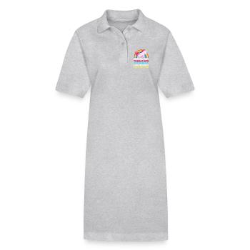 respiration respiratoire oxygène - Robe polo bio PAIGER Stanley/Stella Femme - gris chiné - Devant